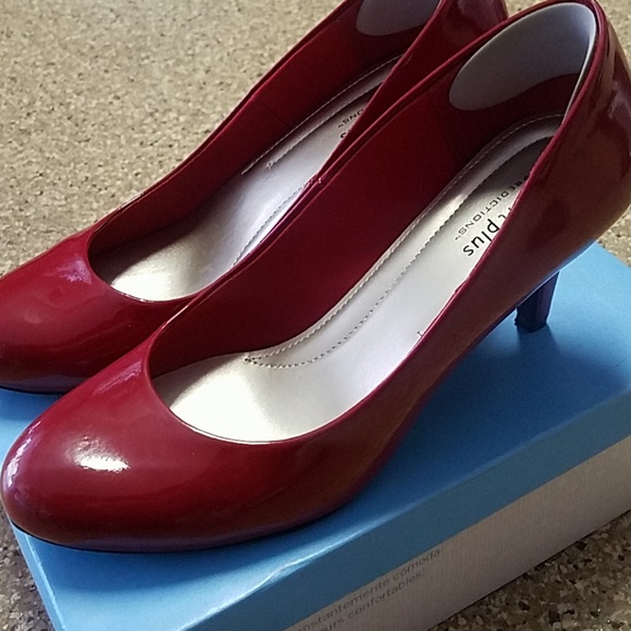 comfortable red dress shoes
